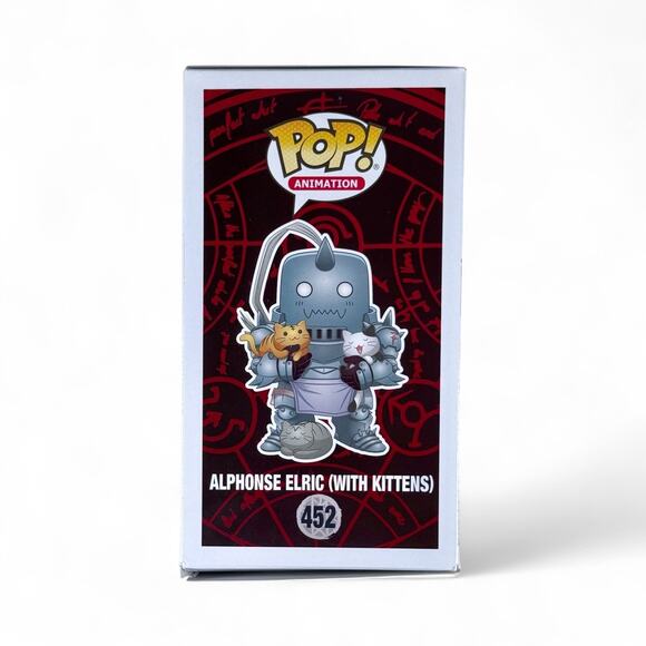 Funko Pop Unopened Alphonse Elric With Kittens 452 Fullmetal Alchemist Figure - Picture 4 of 6